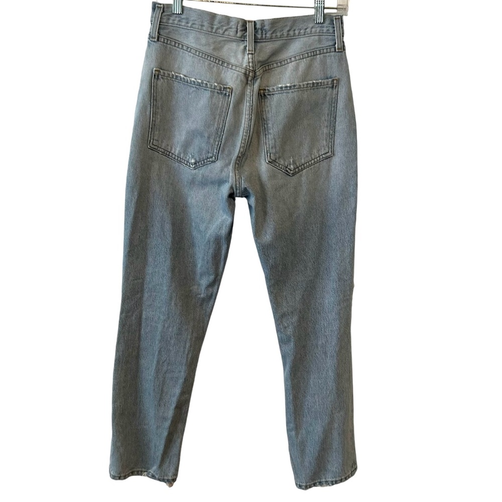 Agolde Women's Riley Clear Skies High-Rise Straight Crop Jeans in Size 27 - Picture 2 of 12